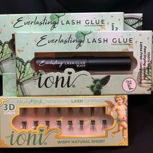 ❤ ioni Faux MINK INDIVIDUAL Lash Extensions with 2 lash glues